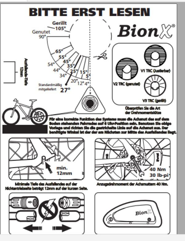 Benutzerhandbuch und weitere Dokumente BionX